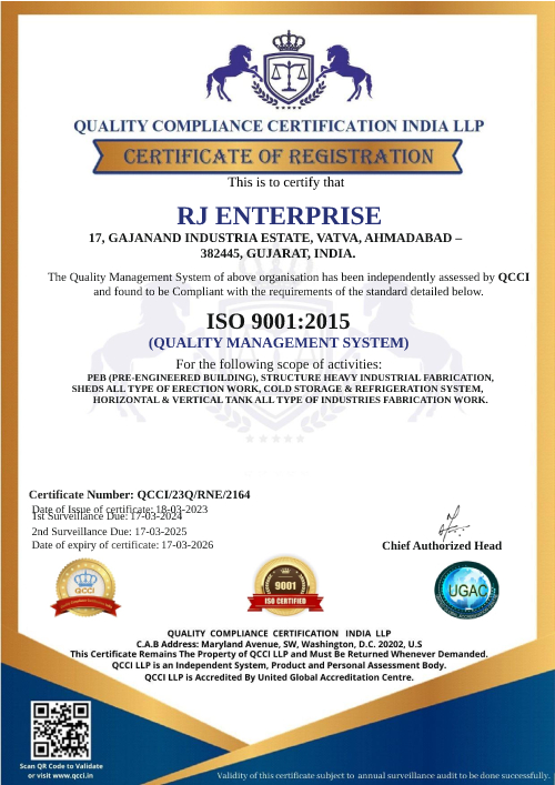 RJ ENTERPRISE CERTIFICATE
